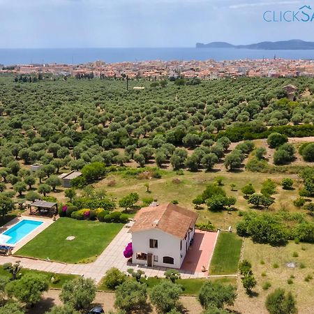 Clicksardegna Villa Emanuel Ad Alghero Con Vista Mare Spettacolare, Piscina Indipendente Per 8 Persone Экстерьер фото