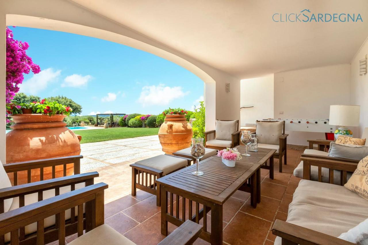 Clicksardegna Villa Emanuel Ad Alghero Con Vista Mare Spettacolare, Piscina Indipendente Per 8 Persone Экстерьер фото