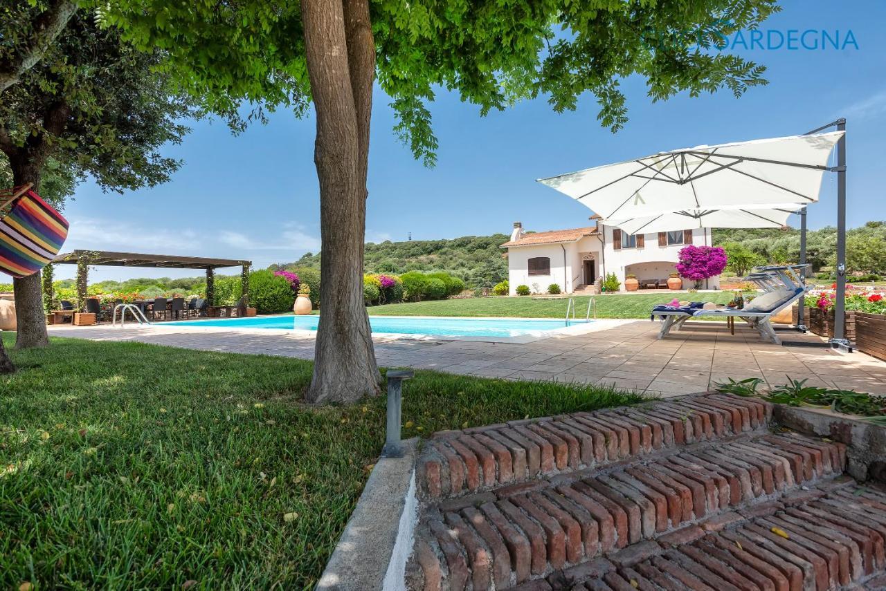 Clicksardegna Villa Emanuel Ad Alghero Con Vista Mare Spettacolare, Piscina Indipendente Per 8 Persone Экстерьер фото