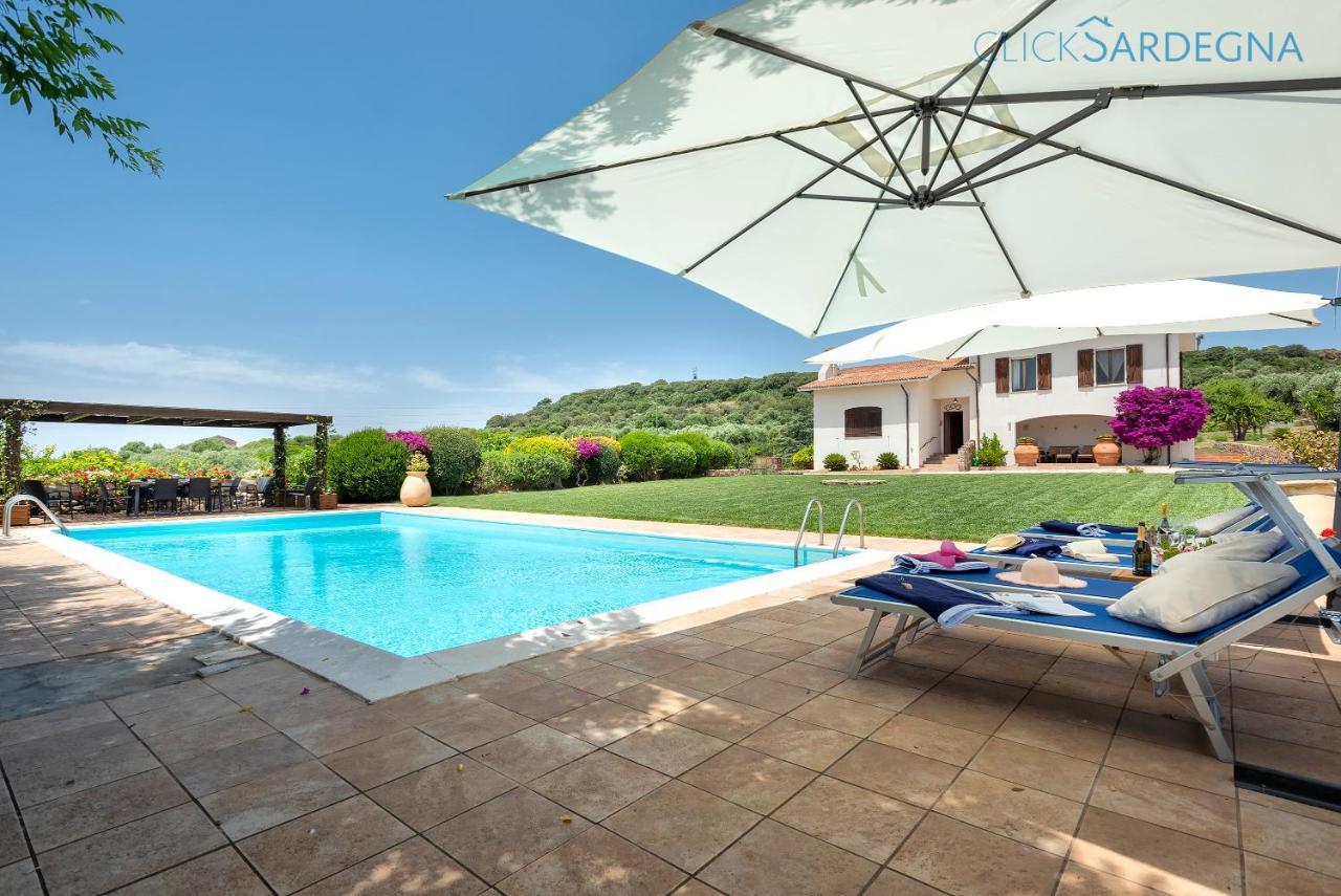 Clicksardegna Villa Emanuel Ad Alghero Con Vista Mare Spettacolare, Piscina Indipendente Per 8 Persone Экстерьер фото